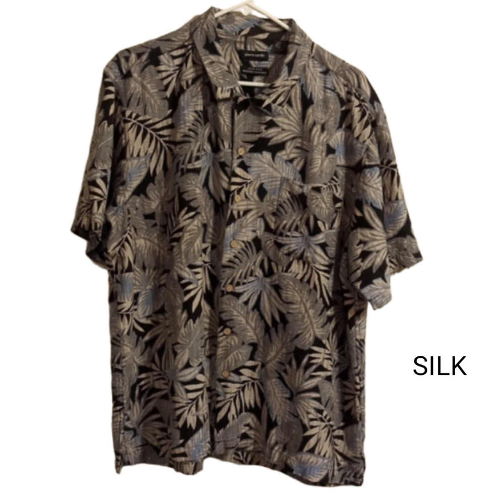 Experience Luxury and Style with the Pierre Cardin 100% Silk Button up Shirt